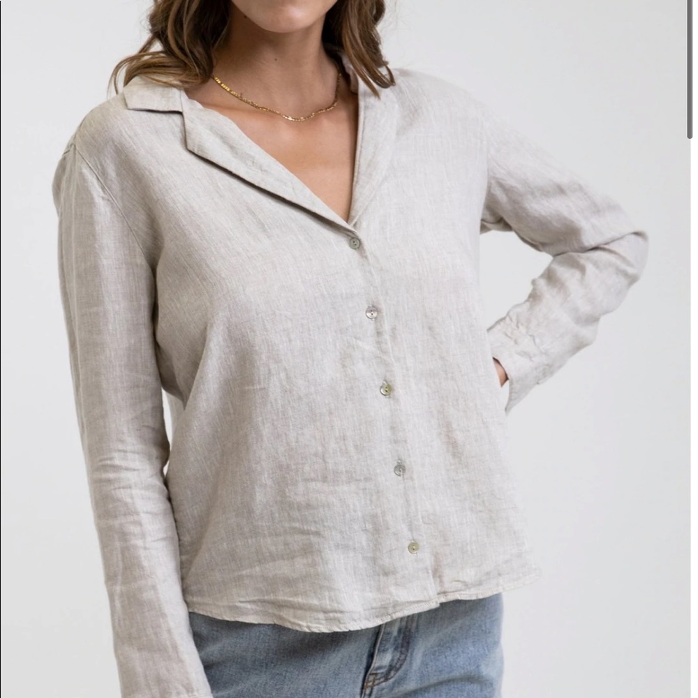 Rhythm. Classic Long Sleeve Shirt Sand